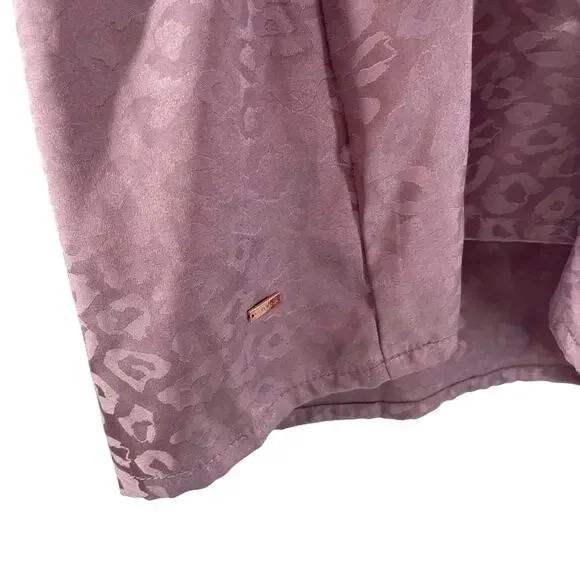 LASCANA Monotone Leopard Print Lingerie Slip Dress Nighty Size 8 Pinky/Purple - Picture 5 of 8